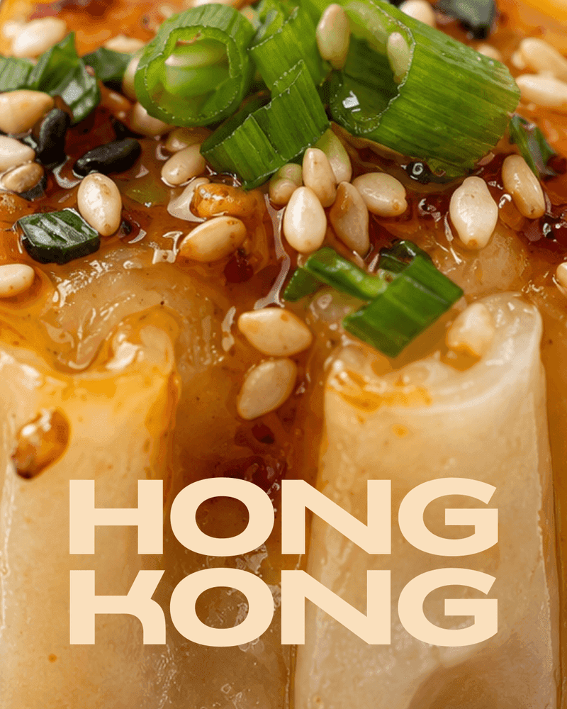 Piatto Hong Kong con noodles e ravioli