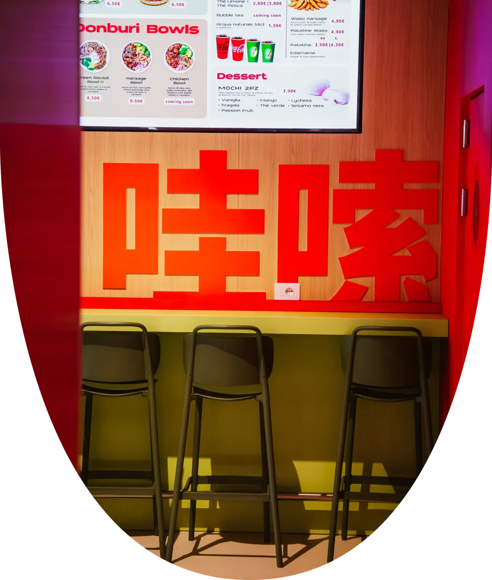 Interno del punto vendita Waso
